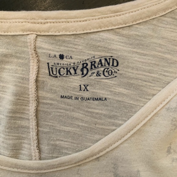 Lucky Brand Medallion Shirt Size 1x k237 - Picture 5 of 5